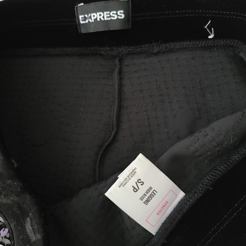 Express High Rise Sequin Leggings - Picture 6 of 6